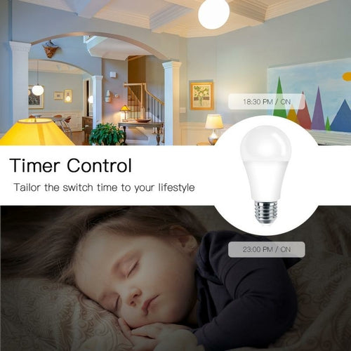 WiFi Smart Light Bulb – Alexa & Google Voice Control | Warm & Cool White LED