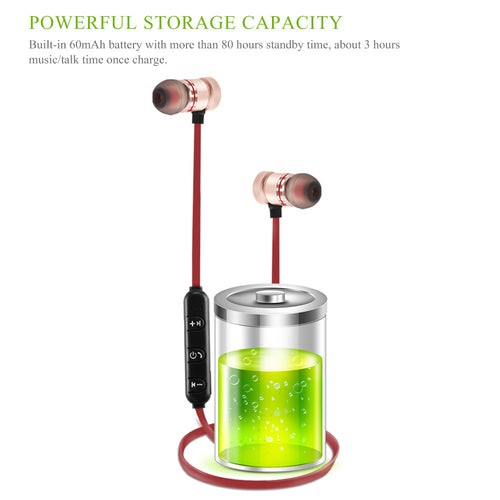 Wireless Bluetooth Sports Earphones – Lightweight Magnetic In‑Ear Headset