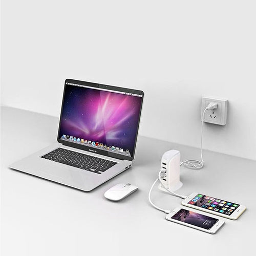 5‑Port High‑Speed Fast Charger | Universal Multi‑Device Wall Adapter (UK/EU/US)