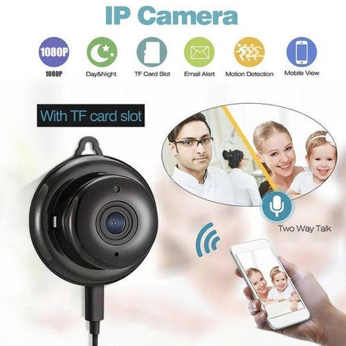 1080P Mini WiFi Hidden Camera – Wireless IP Security Cam with Night Vision & Motion Alerts