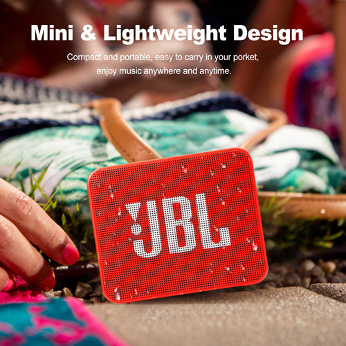 JBL GO 2 Portable Bluetooth Speaker – IPX7 Waterproof, Built‑In Mic