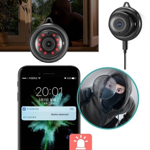 1080P Mini WiFi Hidden Camera – Wireless IP Security Cam with Night Vision & Motion Alerts