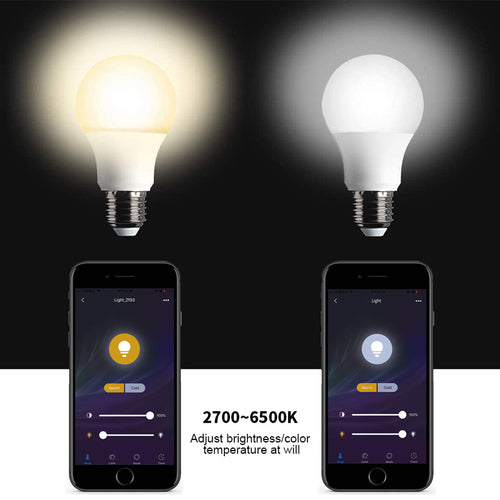 WiFi Smart Light Bulb – Alexa & Google Voice Control | Warm & Cool White LED