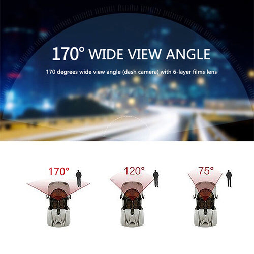 4″ Dual‑Lens 1080P Dash Cam – Full HD Car DVR with Night Vision & G‑Sensor