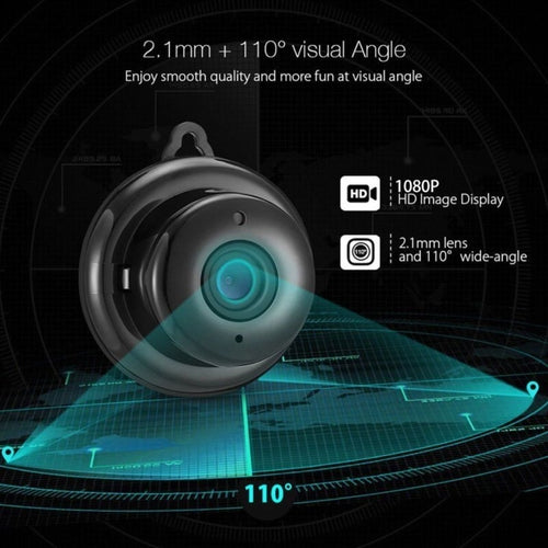 1080P Mini WiFi Hidden Camera – Wireless IP Security Cam with Night Vision & Motion Alerts
